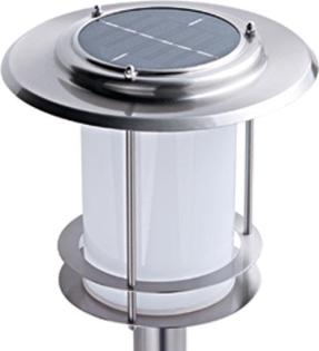 Hausnummerbeleuchtung, Solar, Edelstahl, 4 weiße LED.