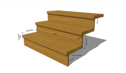 STUFE 95x28x4cm + SETZSTUFEN HOLZTREPPENSTUFEN HOLZSTUFEN MASSIVHOLZ BUCHENHOLZ