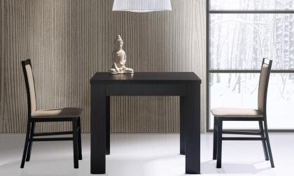 Ausziehtisch Saturn Wenge 90-180x77x90 cm Quadrat-Tisch 90x90 4 Tischfüße Esszim