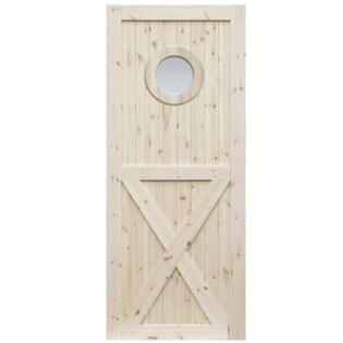 Badezimmertüren RADEX LOFT OX 90 Holztüren Rohholzflügel mit Knoten