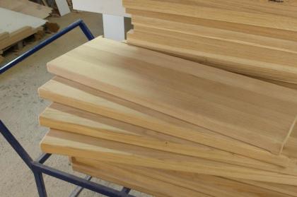 FENSTERBRETT BUCHENHOLZ MASSIVHOLZ FENSTERBANK POLIERT UNBEMALT 85x28x4cm