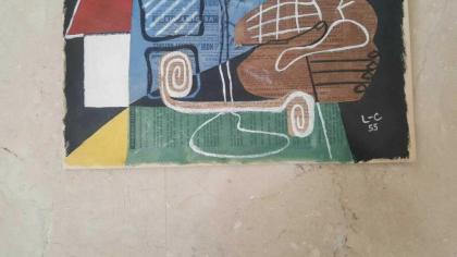 Avantgarde Collage Signierd Le Corbusier