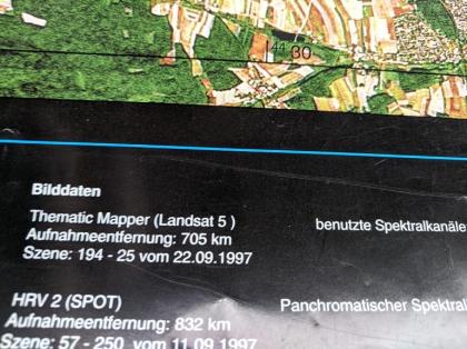 Landsat 5 Karte Frankenland 3D aus den 90er Jahren als Amazon noch Buecher hande