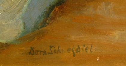 Gemälde von Dora Schmetz-Diel Sonnenblumen. B005