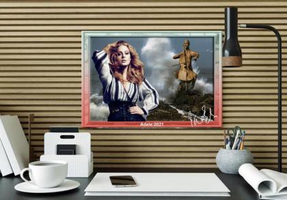 ADELE Phantasie am Meer. Star, Souvenir. Super Deko. Wandbild. Neuheit. Geschenk