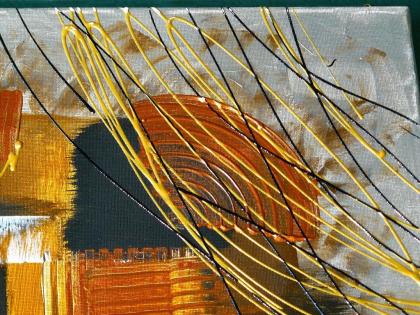 Gemälde Acryl auf Leinwand. B042