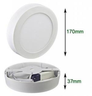 LED Panel Lampe 12W Rund 17cm 