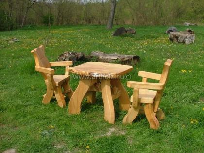 Rustikale einzigartige Sitzgarnituren aus Massivholz