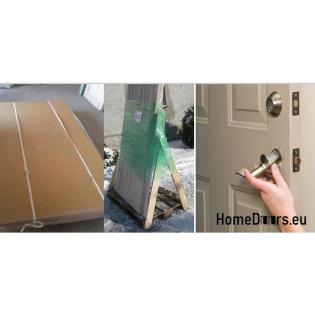 Einflügelige Türen Geschäftstüren Außentüren PCV Weiß Größe 90