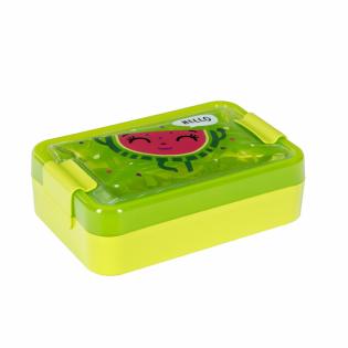 LUNCH BOX Grün Wendy Set für Schule Lunchbox Lunchboxen Snackbox