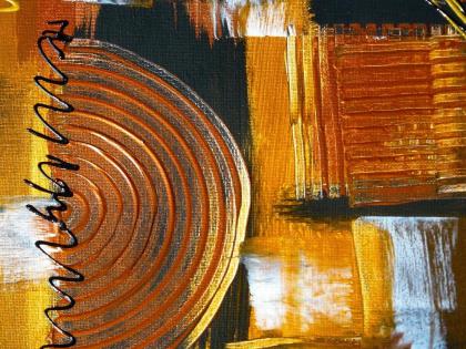 Gemälde Acryl auf Leinwand. B042