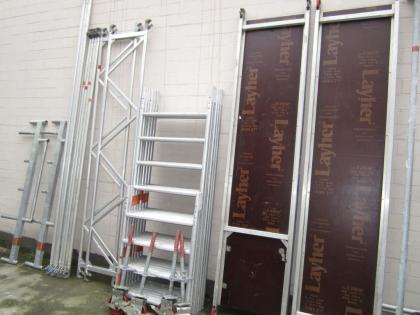 Gerüst Rollgerüst Baugerüst Layher Aluminium AH 8, 5m