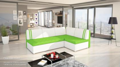 Sofa Couch Ecksofa Eckcouch Schlaffunktion Bettkasten - VERONA