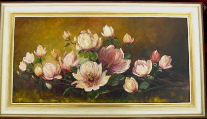 Gemälde R. Winter Magnolien (B062)