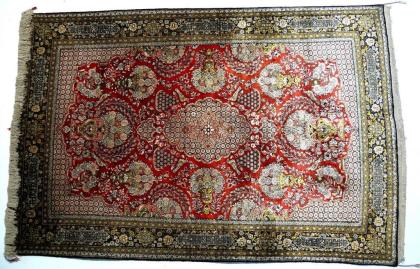 Orientteppich Ghom Seide alt Top. T034