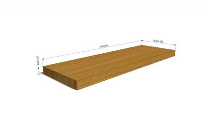 FENSTERBRETT EICHENHOLZ FENSTERBANK MASSIVHOLZ POLIERT FARBE WÄHLBAR 85x28x4cm