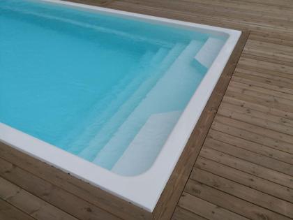 Schwimmbecken mit Filtration-Set, Gartenpool CURACAO 7, 5 x 3, 7 x 1, 55 m