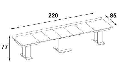 Tisch Küchentisch Esszimmertisch Esstisch Ausziehbar 85-220cm
