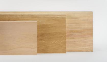HOLZTREPPENSTUFEN HOLZTREPPE ESCHENHOLZ MASSIVHOLZSTUFE LACKIERT 85x28x4cm