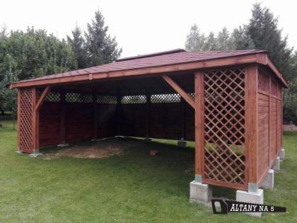 GARTENHAUS GARTENLAUBE KLEBEDACH PAVILLON AUS KIEFERNHOLZ HOLZHAUS GARTEN 7x5m