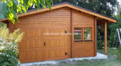 Blockbohlengaragen nach individuellen Maßangaben in 50mm/70mm Blockbohlen,..