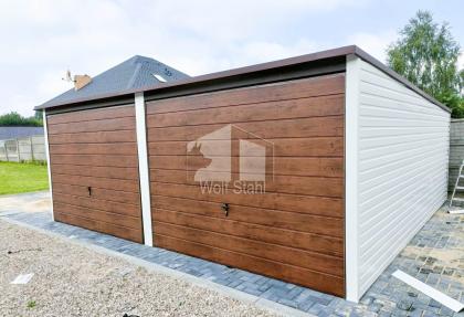 Blechgarage 6x6m Metallgarage Fertiggarage Stahlgarage Doppelgarage Schnelle Lie