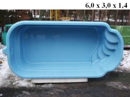 Hochwertige GFK (Glasfaserkunststoff) - Schwimmbecken zum Erdeinbau – POLEN 