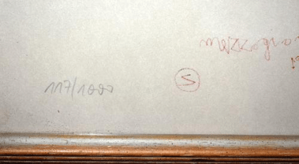 4 Bilder von Bruno Bruni Originallithografie mit Rahmen ca. 62, 5 x 82 cm.