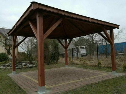 PERGOLEN GARTENHAUS GARTENLAUBE KLEBEDACH HOLZ 3, 5x4, 5m