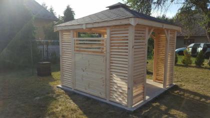 GARTENHAUS GARTENLAUBE DOPPEL IMPRÄGNIERUNG MIT DREWNOCHRON KIELCE 3, 5x3, 5m