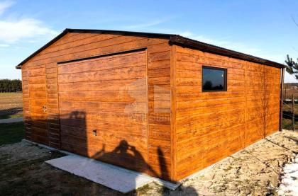  Blechgarage 5,5x6m Garage mit Satteldach Fertiggarage Holzoptik Günstige Preise