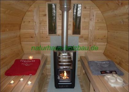 Fasssauna, Saunafass, Gartensauna, Sauna, Saunakota, nordische Saunakota