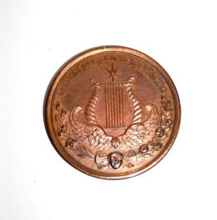 Wieland Medaille in Kupfer aus Goethes Kunstsammlung