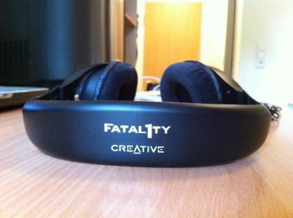 CREATIVE FATAL1TY Headset, große Ohrmuscheln, gepolsterter Bügel, sehr komfortab