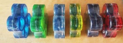 Weltneuheit: LED Longboard / Skateboard Rollen v. Streetdevil Super Optik Wheels