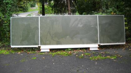 Gebrauchte Schultafel zum Aufklappen