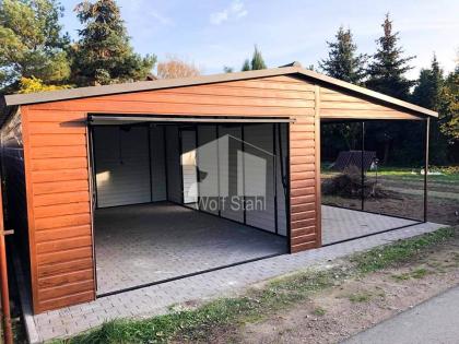 Blechgarage 5x6m Metallgarage Fertiggarage Carport und Garage Hohe Qualität GP88