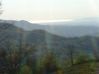 Rustico mit Panoramalage und Blick bis zum Meer Toskana