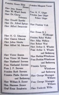 Passagierliste Norddeutscher Lloyd Bremen von 1937 v. Bremen n. New York