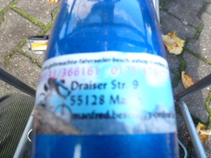 (108) POLIZEI 14 Zoll Rücktrittsbremse mit neuen Stützrädern