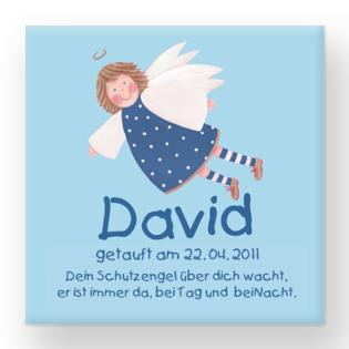 Geschenkideen zur Taufe und Geburt. Bilder mit Namen und Gedicht.