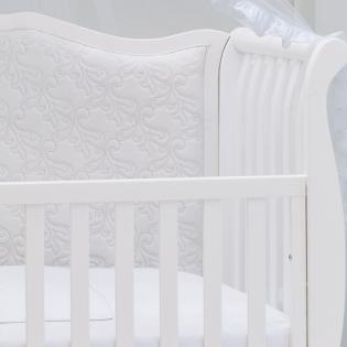Shabby chic Baby- und Kinderbett umbaubar zum schicken Stilsofa (Azzurra Design)