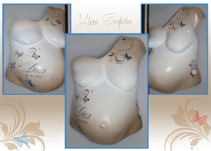 Babybauchabdrücke, Baby-3D-Abformungen, Bauchmaske, Körperabformung