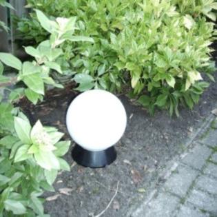 Solarkugel, Solarschwimmkugel, 25 cm, 4 warm-weiße LED