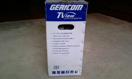 GERICOM TView LCD TFT 17 Zoll Monitor F171 mit FB in OVP