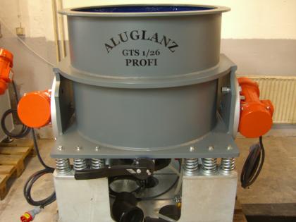 Gleitschleifmaschine, Gleitschleifanlage, Felgenpoliermaschine, Hochglanzverdich