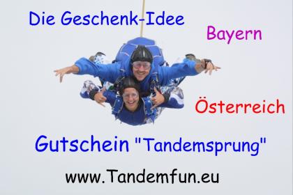 Gutschein als Geschenk zu Weihnachten oder zum Geburtstag - Fallschirmspringen B