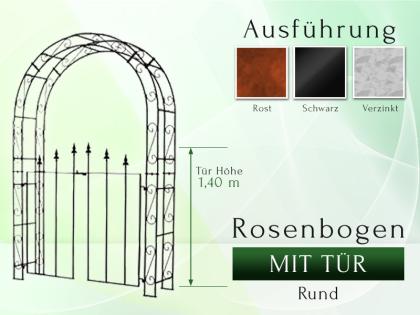 Rosenbogen mit Tür, Pergola Rosenbögen Rund oder Lilie Spitze, Pergola Gartenbog