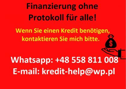 Bestes Kreditangebot. WHATSAPP: +48 558 811 008