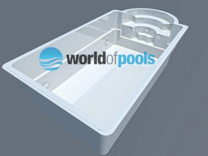 GFK Schwimmbecken Della 7,5x3,2x1,5 Swimming Pool